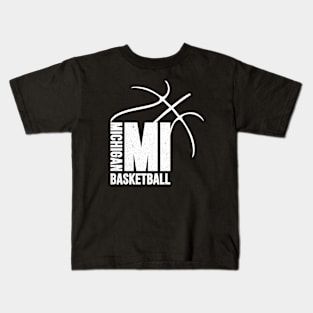 Michigan Basketball 02 Kids T-Shirt